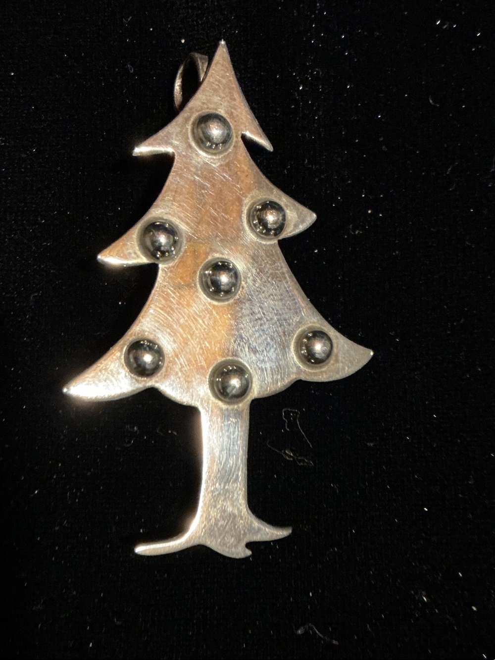 Sterling Silver Christmas Tree Pendant/Necklace